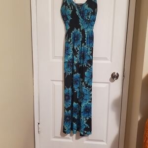 imPRESS Blue Floral Maxi Dress